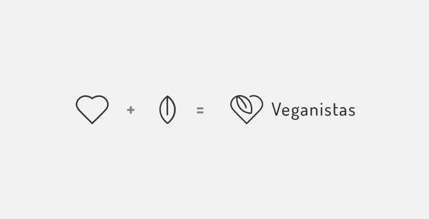 Veganistas 素食主義者品牌視覺識別設計