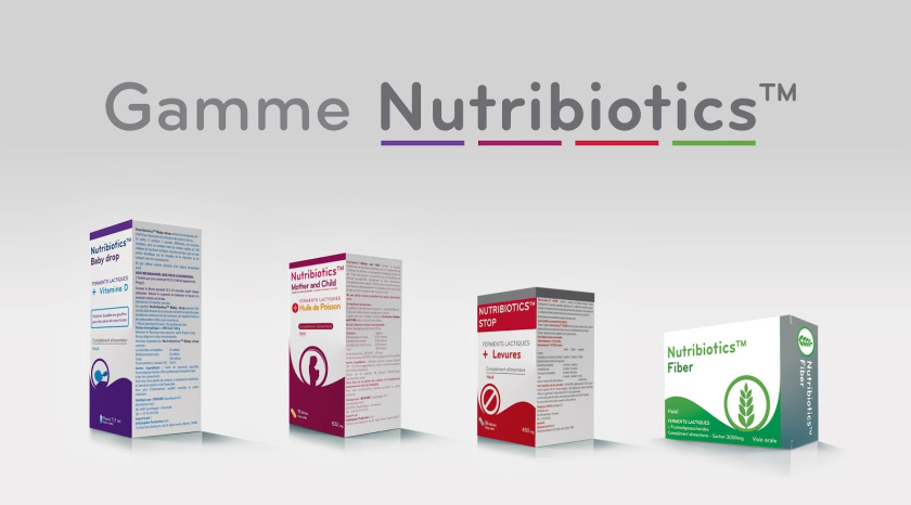nutribiotics OTC系列藥品包裝設(shè)計，采用獨特的符號標識來區(qū)分產(chǎn)品