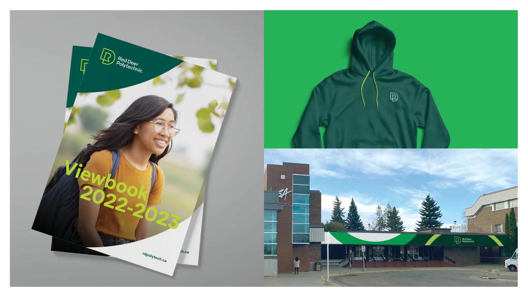 Red Deer 職業(yè)技術學院大學logo設計、學校品牌vi視覺形象設計