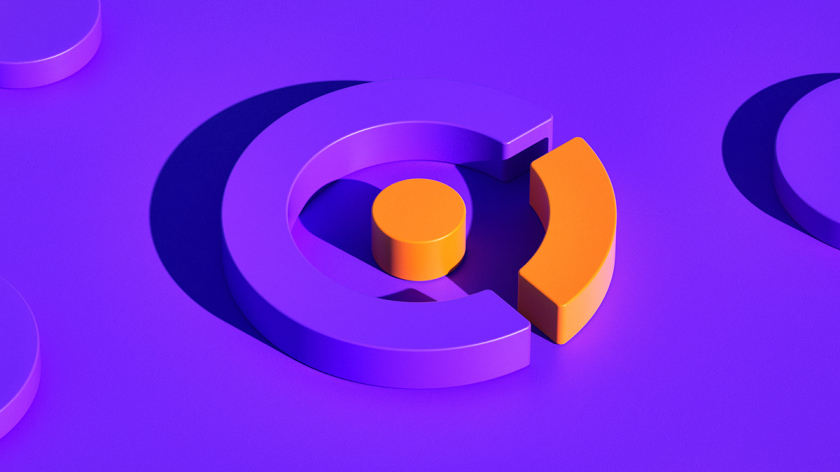 Celero 互聯網紫色和橙色電信品牌設計-logo設計vi形象設計