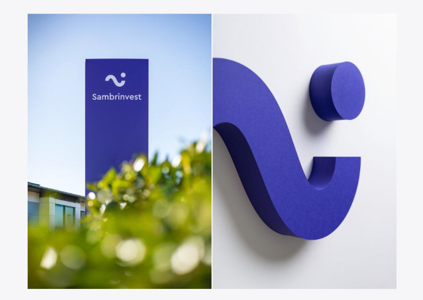 Sambrinvest 金融集團(tuán)公司logo設(shè)計品牌形象vi設(shè)計，單色簡約而又藝術(shù)的風(fēng)格