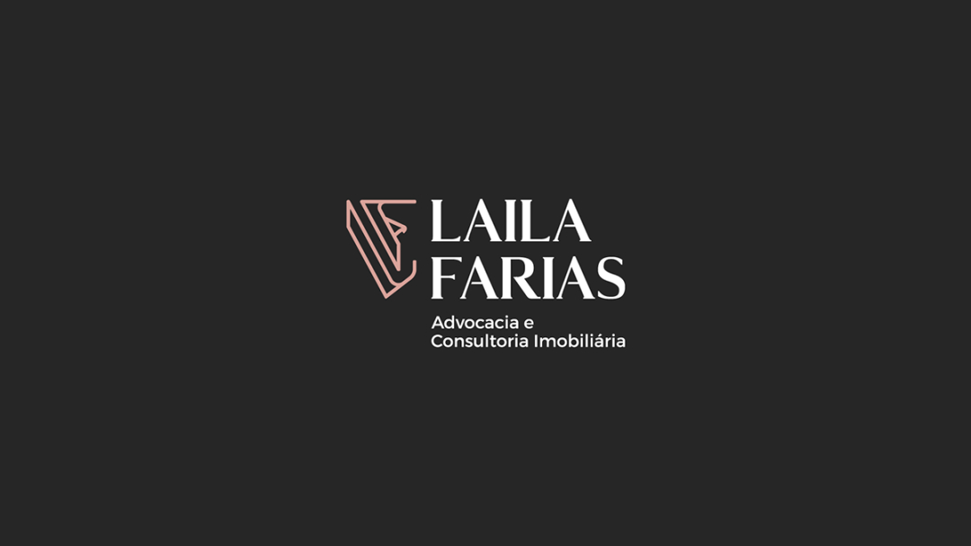 Laila Farias 法律律師工作室品牌視覺形象識別設計，優雅的女性風格