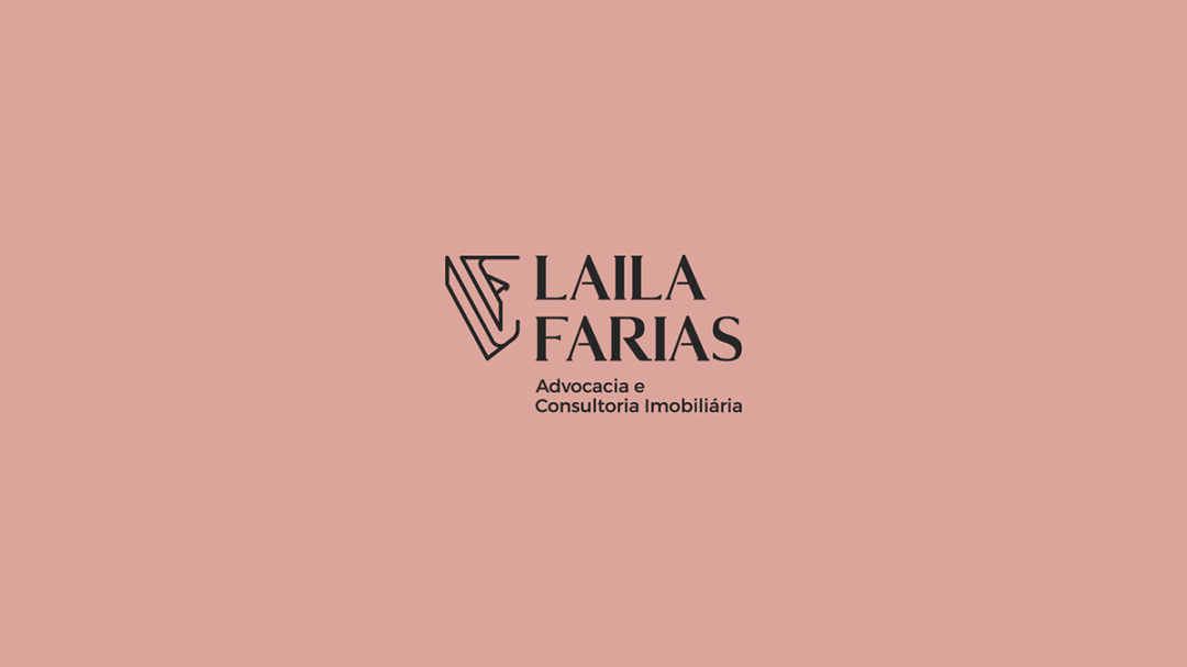 Laila Farias 法律律師工作室品牌視覺形象識別設計，優雅的女性風格