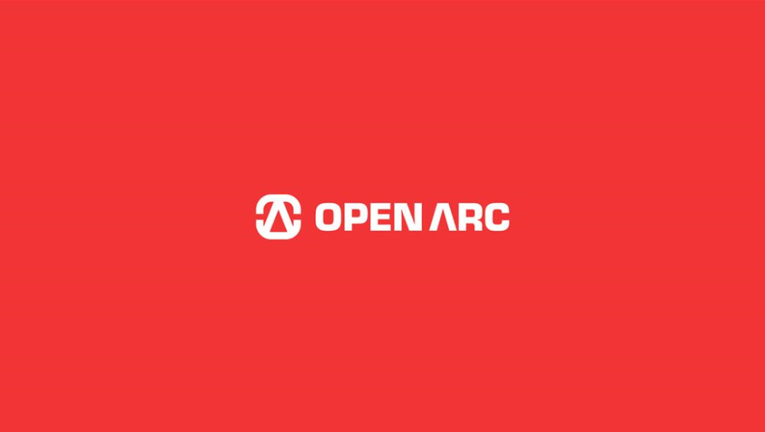 Open Arc 焊接解決方案公司企業視覺形象識別設計，字母O+A電弧打開圖形