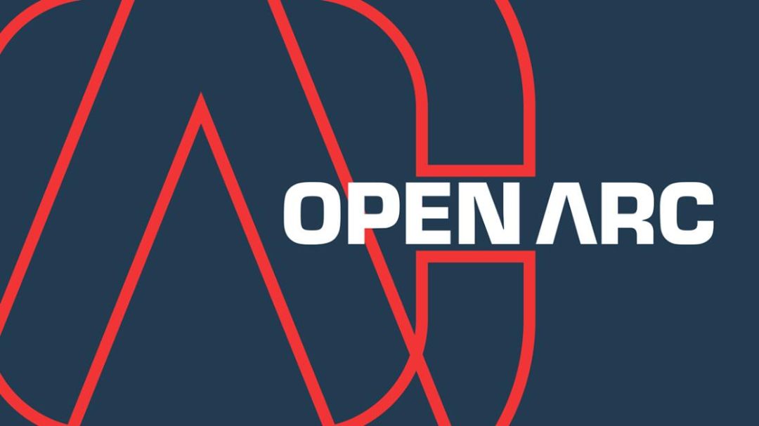 Open Arc 焊接解決方案公司企業視覺形象識別設計，字母O+A電弧打開圖形