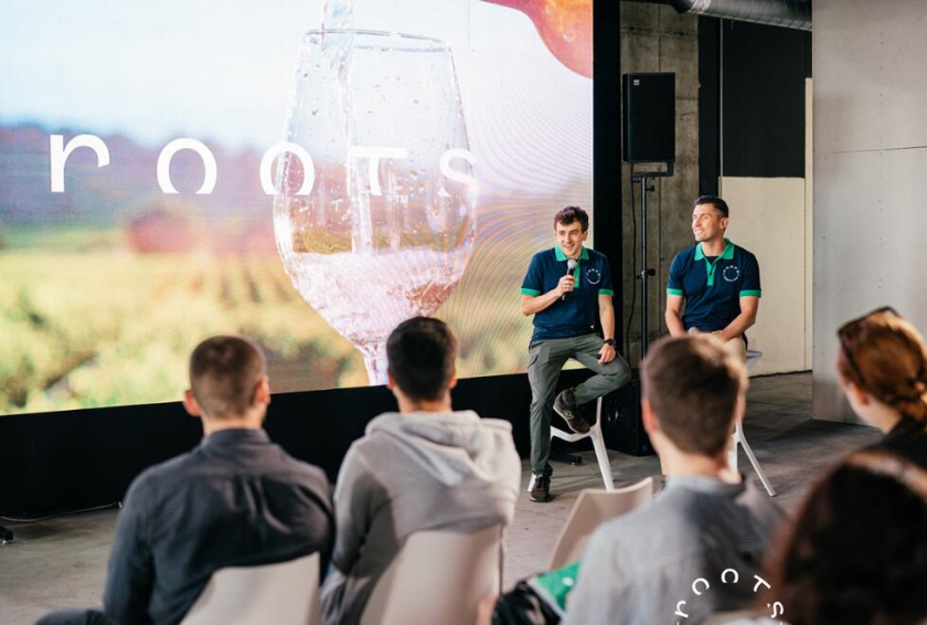 Roots 烏克蘭進口葡萄酒公司vi設計，梯田線條元素