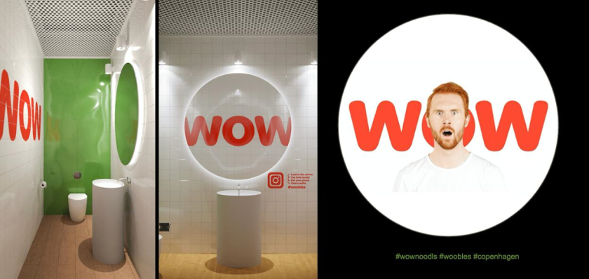 Woobles 明火炒鍋餐廳餐飲品牌創建與全案策劃設計-自拍愛好者的貼紙墻壁