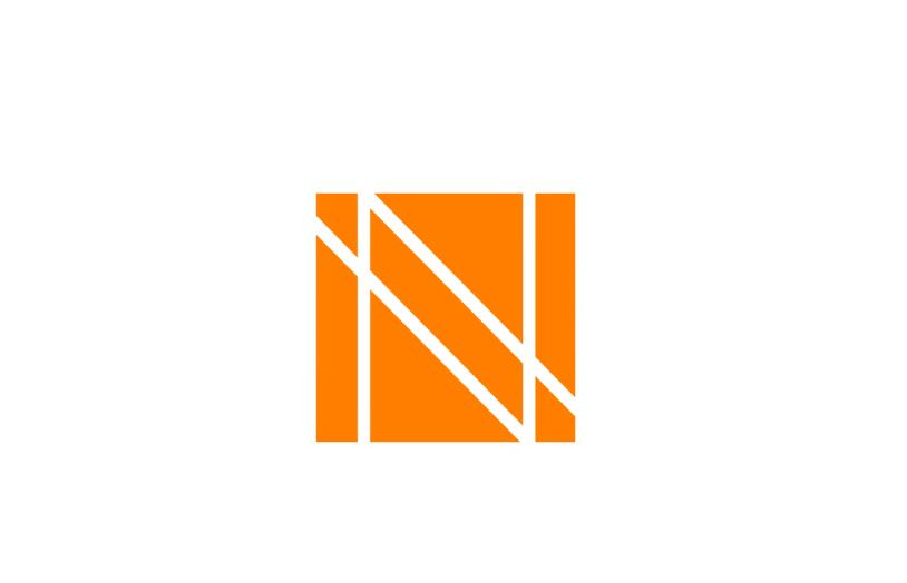 Network Capital貸款融資金融科技公司logo設計，正方形字母N網格