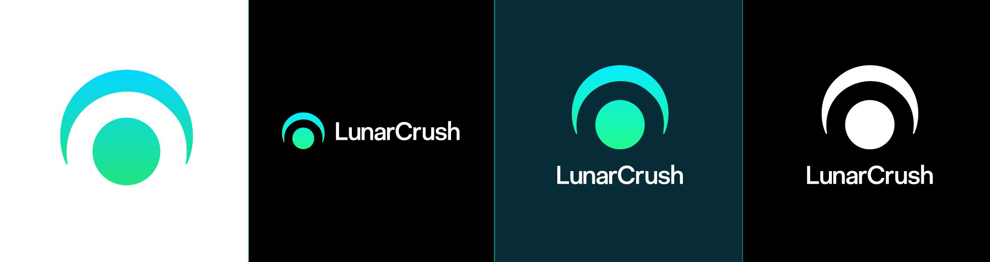 LunarCrush比特幣數(shù)字貨幣數(shù)據(jù)分析平臺新標志設(shè)計“月亮和眼鏡”