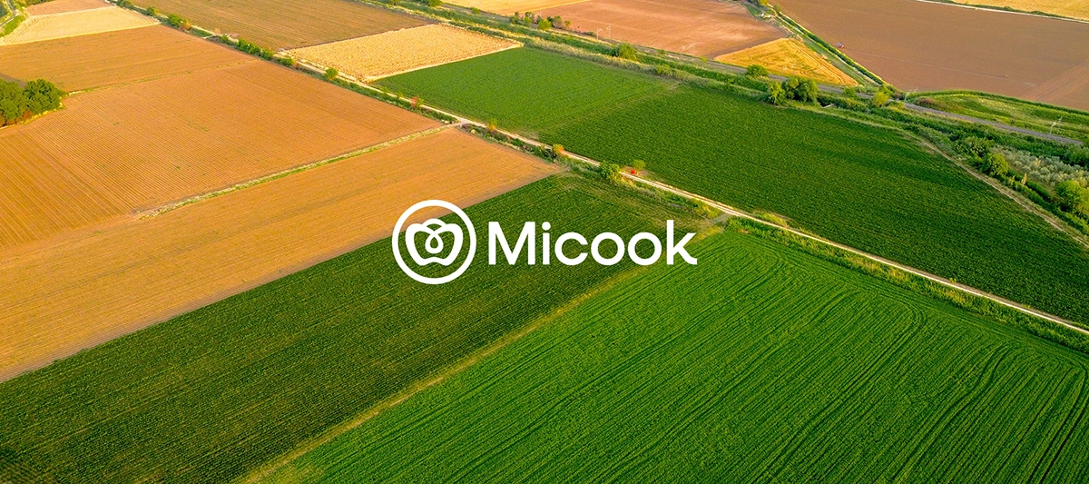 Micook食品農產品公司logo設計“鐘形辣椒+水滴+圓圈”