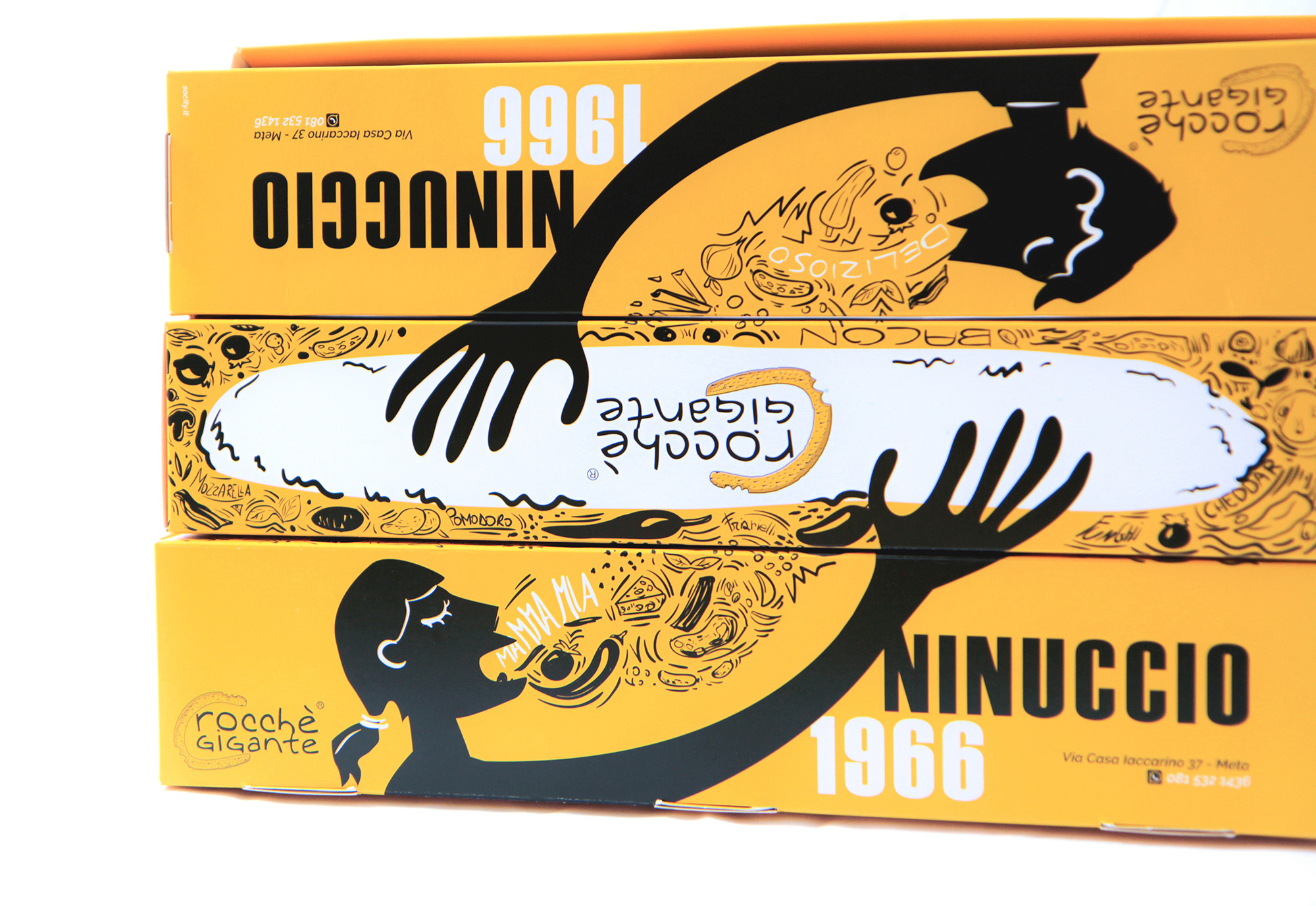 crocchè休閑食品創(chuàng)意包裝設(shè)計(jì)，張開的手與嘴巴插畫