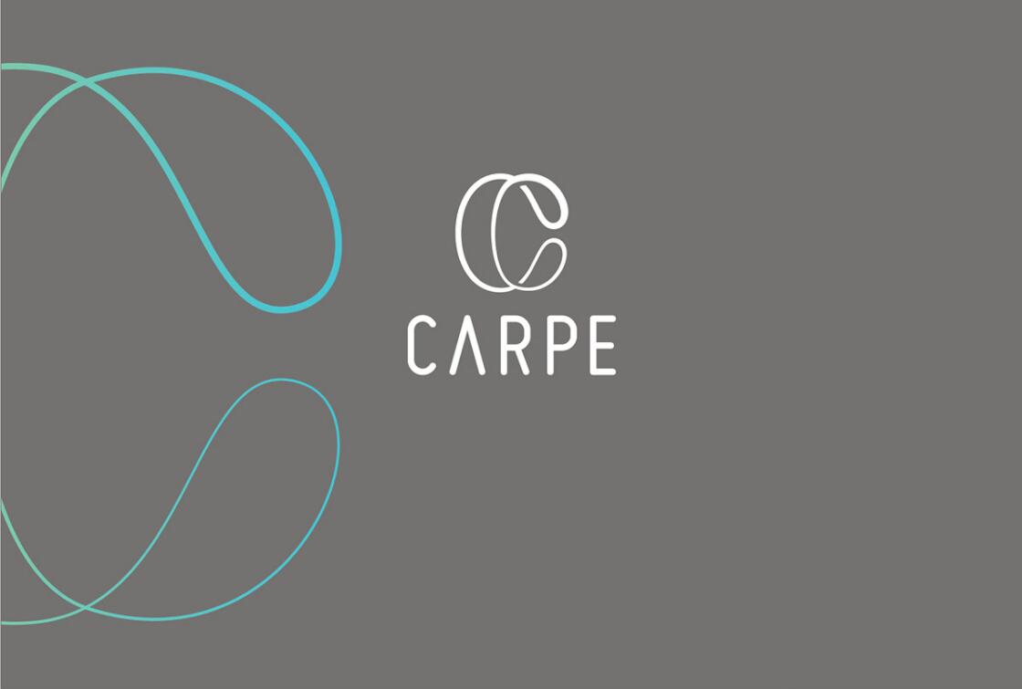 CARPE 醫(yī)療美容整形塑形醫(yī)院logo設(shè)計(jì)vi設(shè)計(jì)，線條字母c