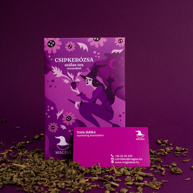 Magisa年輕女士涼茶包裝設(shè)計(jì)“算命的女巫”插畫(huà)