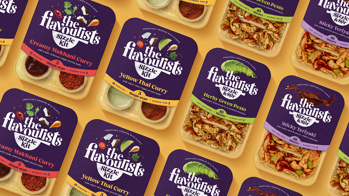The Flavourists 方便速食食品調味品“平底鍋”品牌logo設計與包裝設計