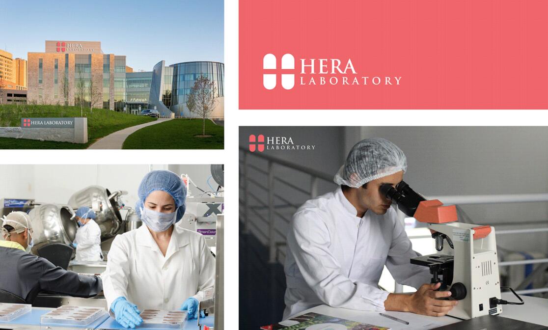 Hera Clinic 赫拉診所醫(yī)院logo設(shè)計(jì)vi設(shè)計(jì)，H字母+十字
