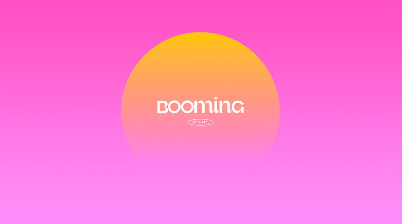 BOOMING 彩妝化妝品包裝設(shè)計(jì)，“粉金漸變色”金屬箔和閃光裝飾設(shè)計(jì)