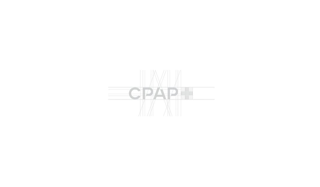 CPAP+睡眠呼吸暫停通氣治療醫療設備品牌logo設計視覺形象vi設計“圓點氣流”圖案