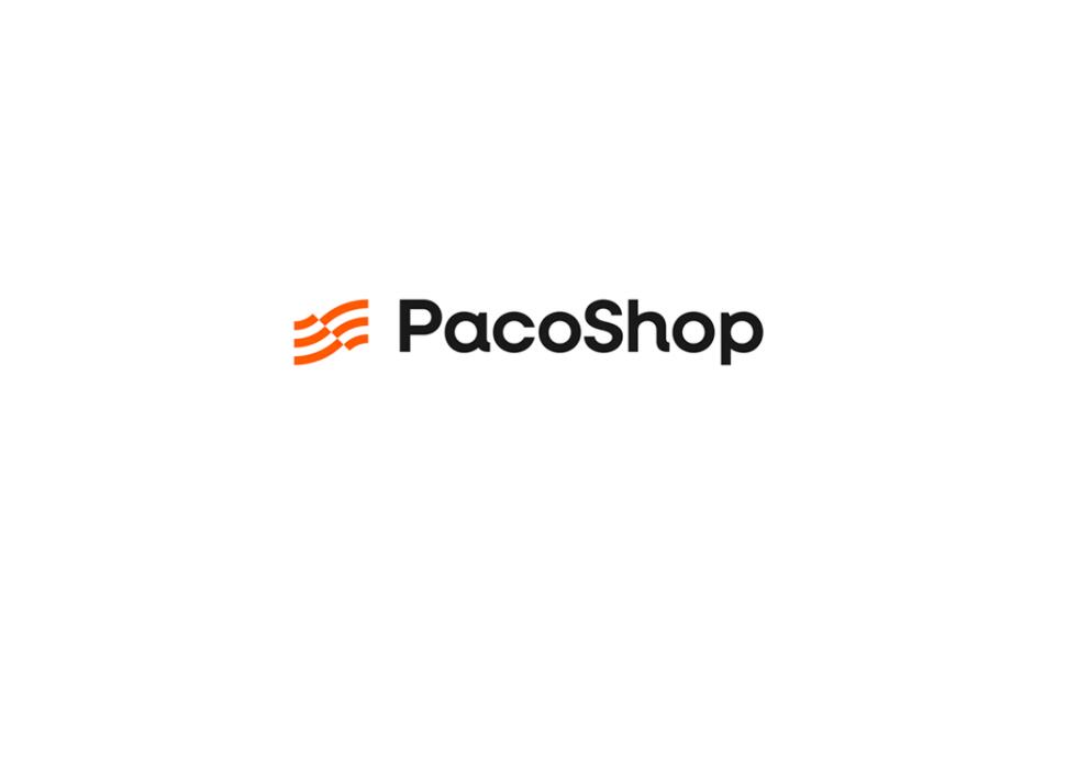 Paco Shop 進(jìn)口電子數(shù)碼商品商店品牌logo設(shè)計(jì)“線條國(guó)旗”元素