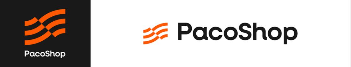 Paco進(jìn)出口電子數(shù)碼商品商店品牌logo設(shè)計(jì)“線條國(guó)旗”核心視覺元素