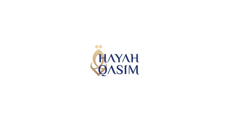 Hayah Qasim 微整形美容保健機構logo設計vi設計，優雅藝術尊貴風格