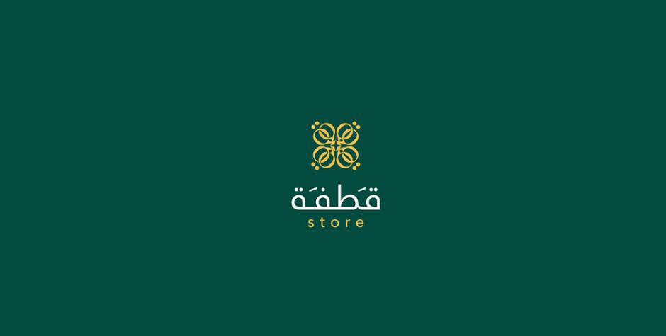Qatfa 蜂蜜在線商店對稱Q字母logo設(shè)計(jì)