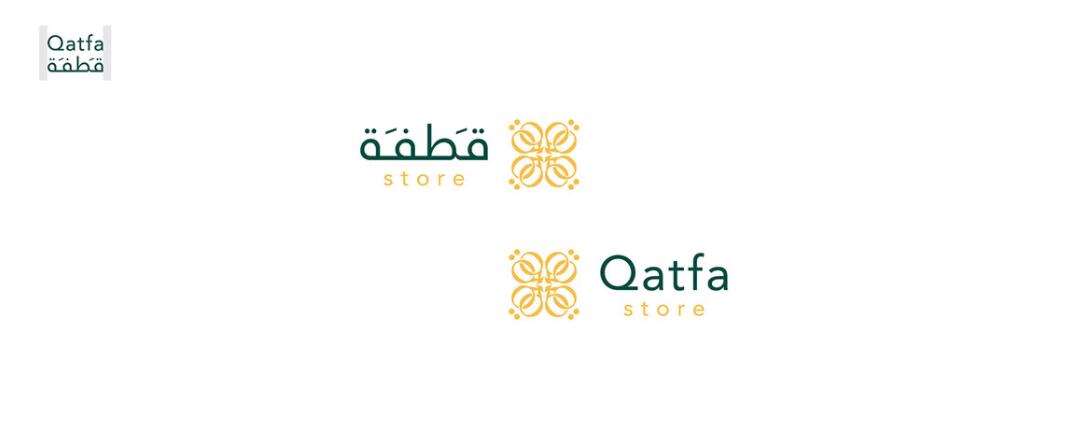 Qatfa 蜂蜜在線商店對稱Q字母logo設(shè)計(jì)