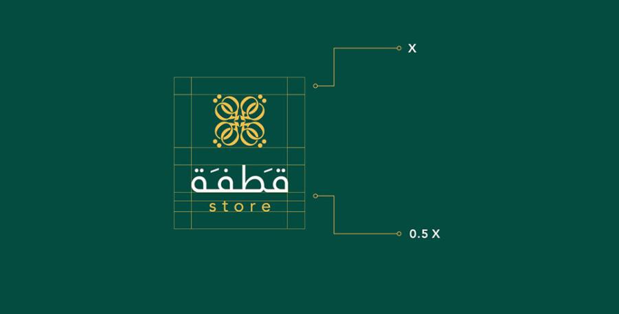 Qatfa 蜂蜜在線商店對稱Q字母logo設(shè)計(jì)