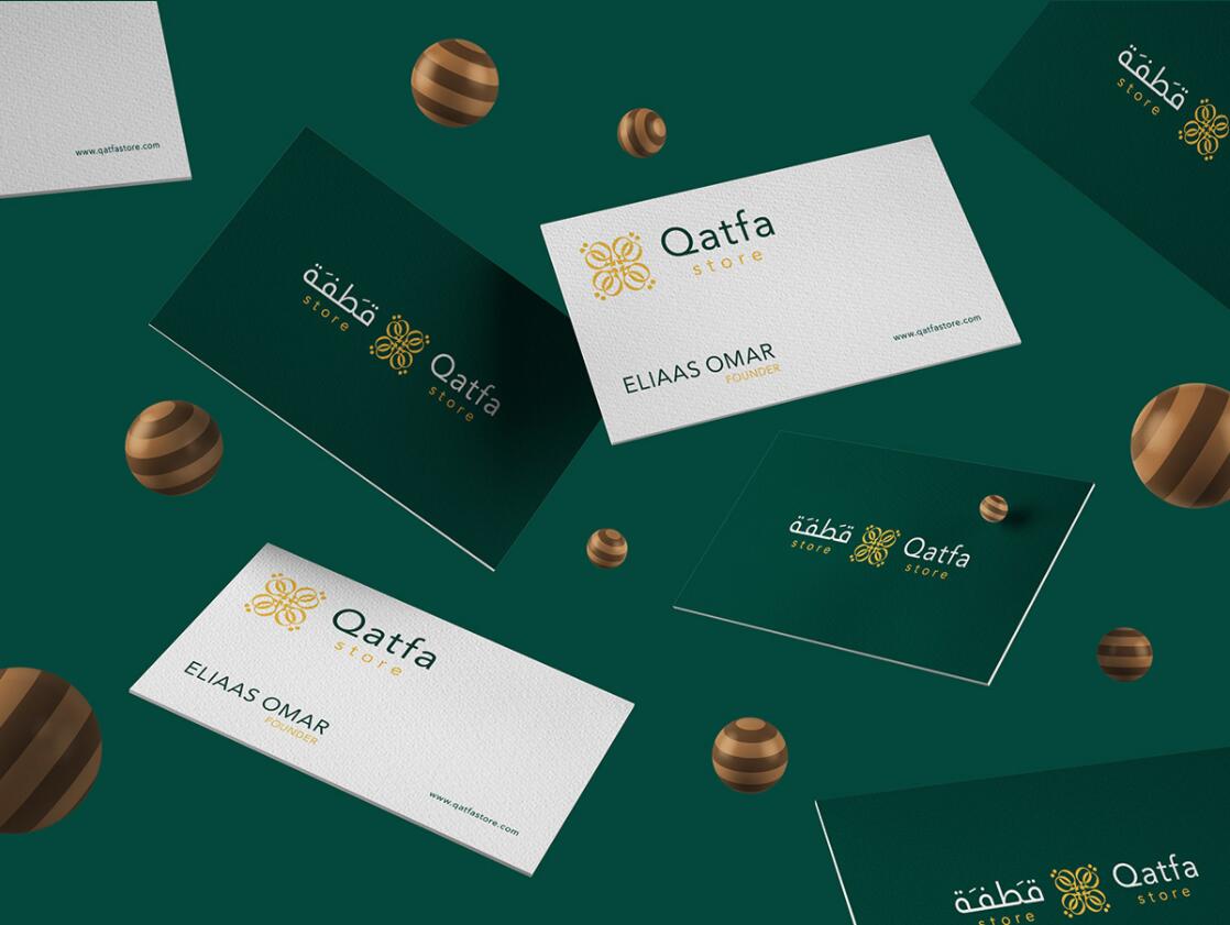 Qatfa 蜂蜜在線商店對稱Q字母logo設(shè)計(jì)