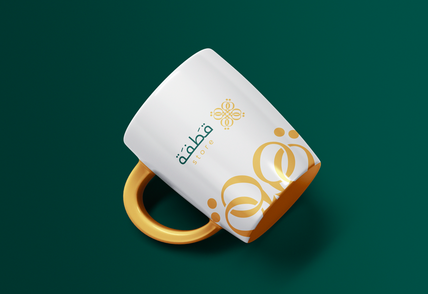 Qatfa 蜂蜜在線商店對稱Q字母logo設(shè)計(jì)
