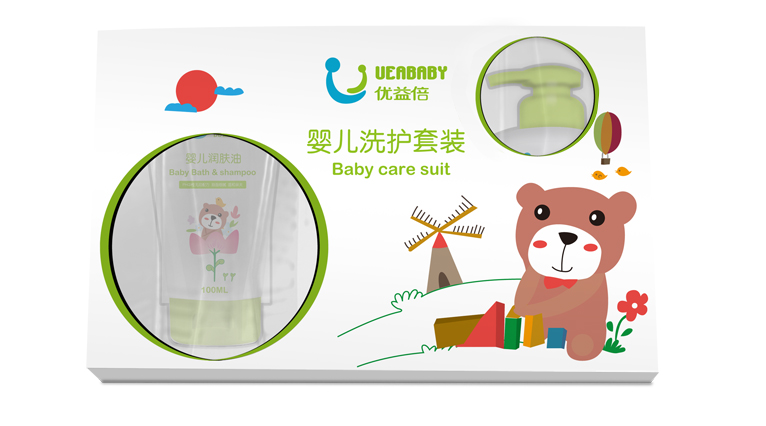 優(yōu)益倍嬰兒護膚品品牌標志LOGO設(shè)計包裝設(shè)計