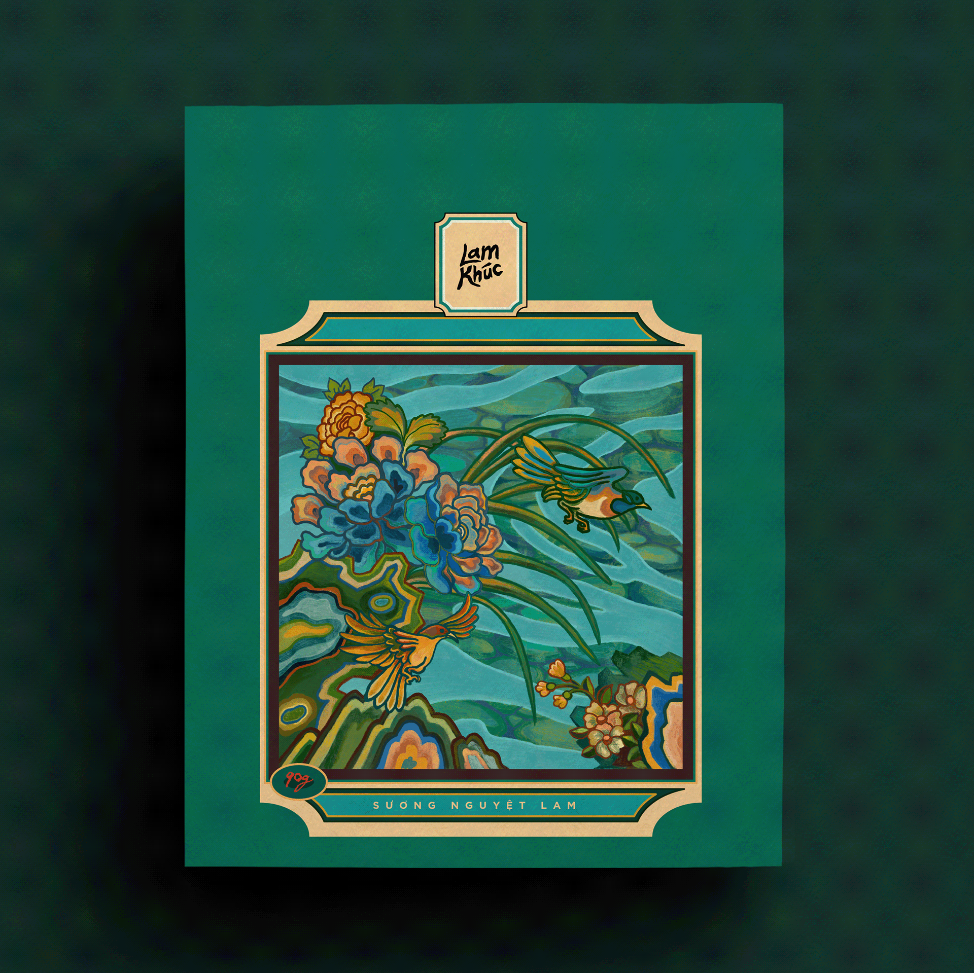 嵐曲越南茶葉包裝設計,借鑒中國古韻景物繪畫精髓 嵐曲越南茶葉包裝設計,借鑒中國古韻景物繪畫精髓