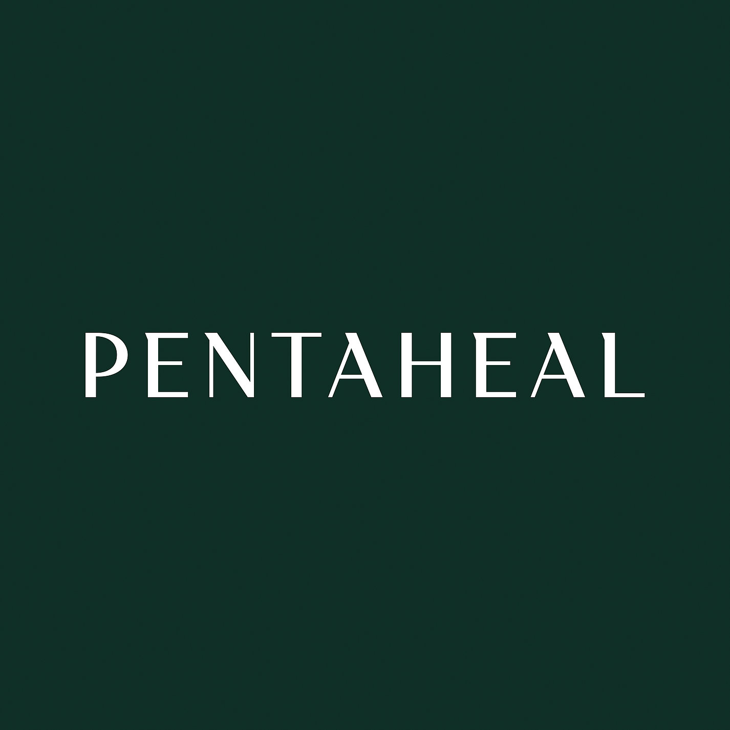 PENTAHEAL 私人醫療診所logo設計vi設計，字母P、T和H組成醫學十字符號