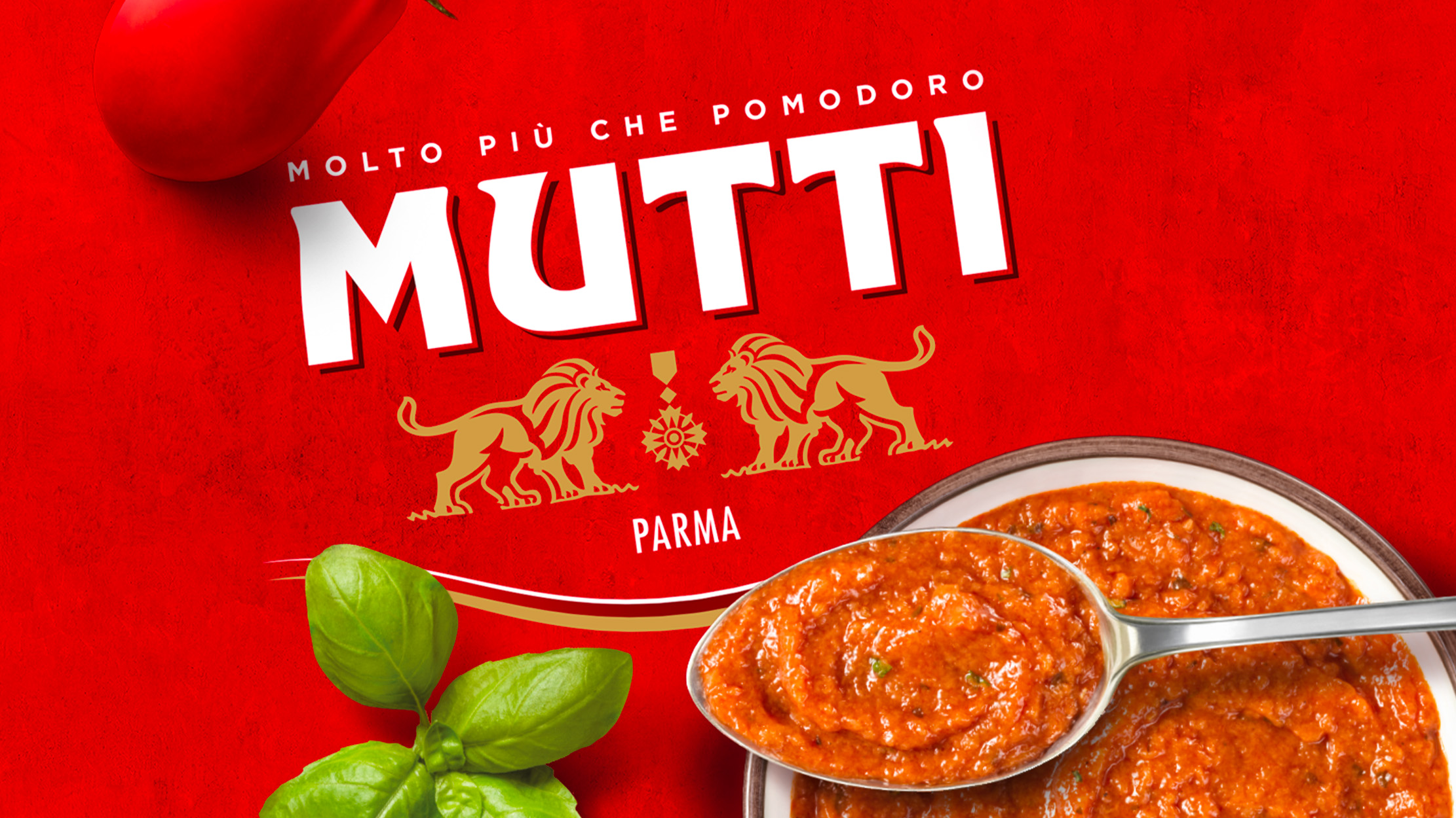 Mutti 番茄湯預制菜包裝設計“全紅色”風格