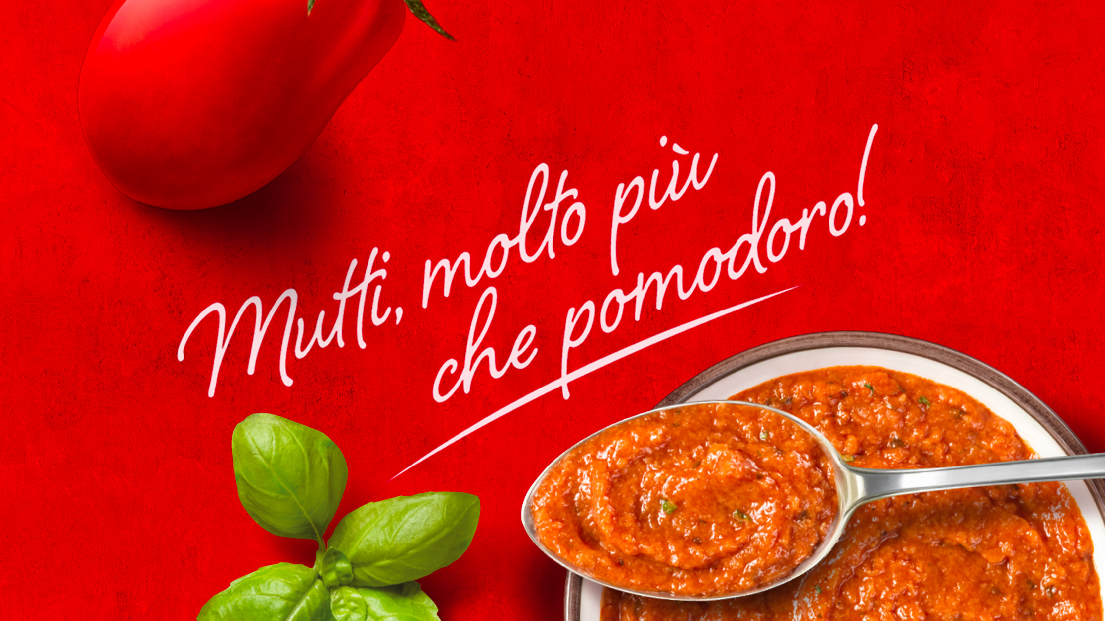 Mutti 番茄湯預制菜包裝設計“全紅色”風格