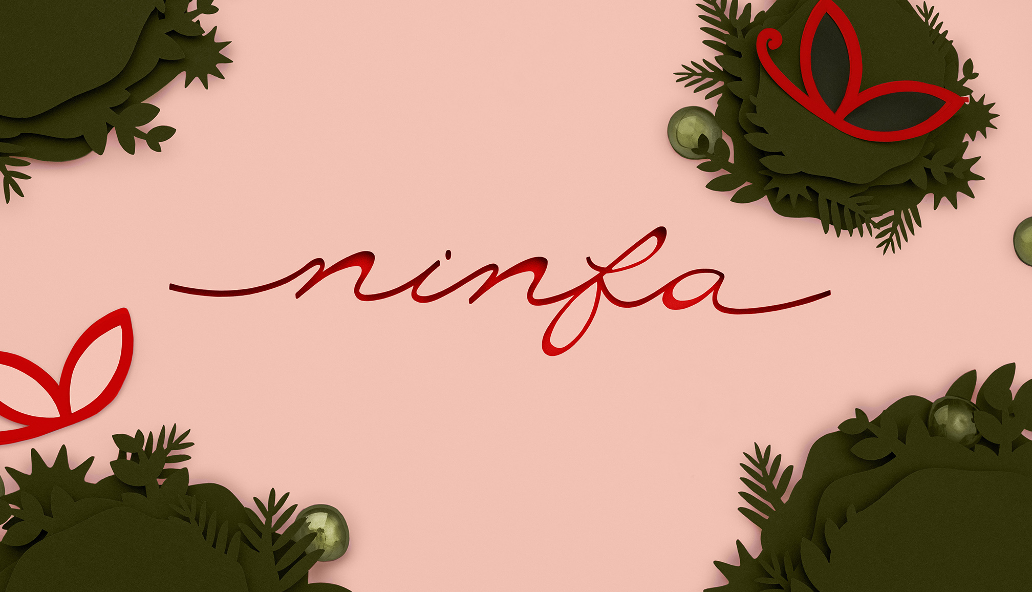 Ninfa 生活社區(qū)logo設(shè)計品牌形象設(shè)計，一個放松身心享受寧靜生活的地方