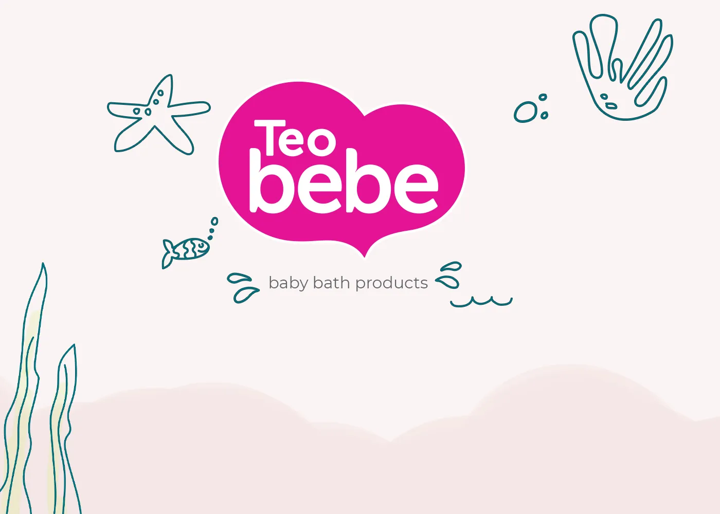 Teo Bebec嬰兒護(hù)膚品洗護(hù)沐浴產(chǎn)品logo設(shè)計(jì)包裝設(shè)計(jì)，可愛柔和卡通膚色嬰兒風(fēng)