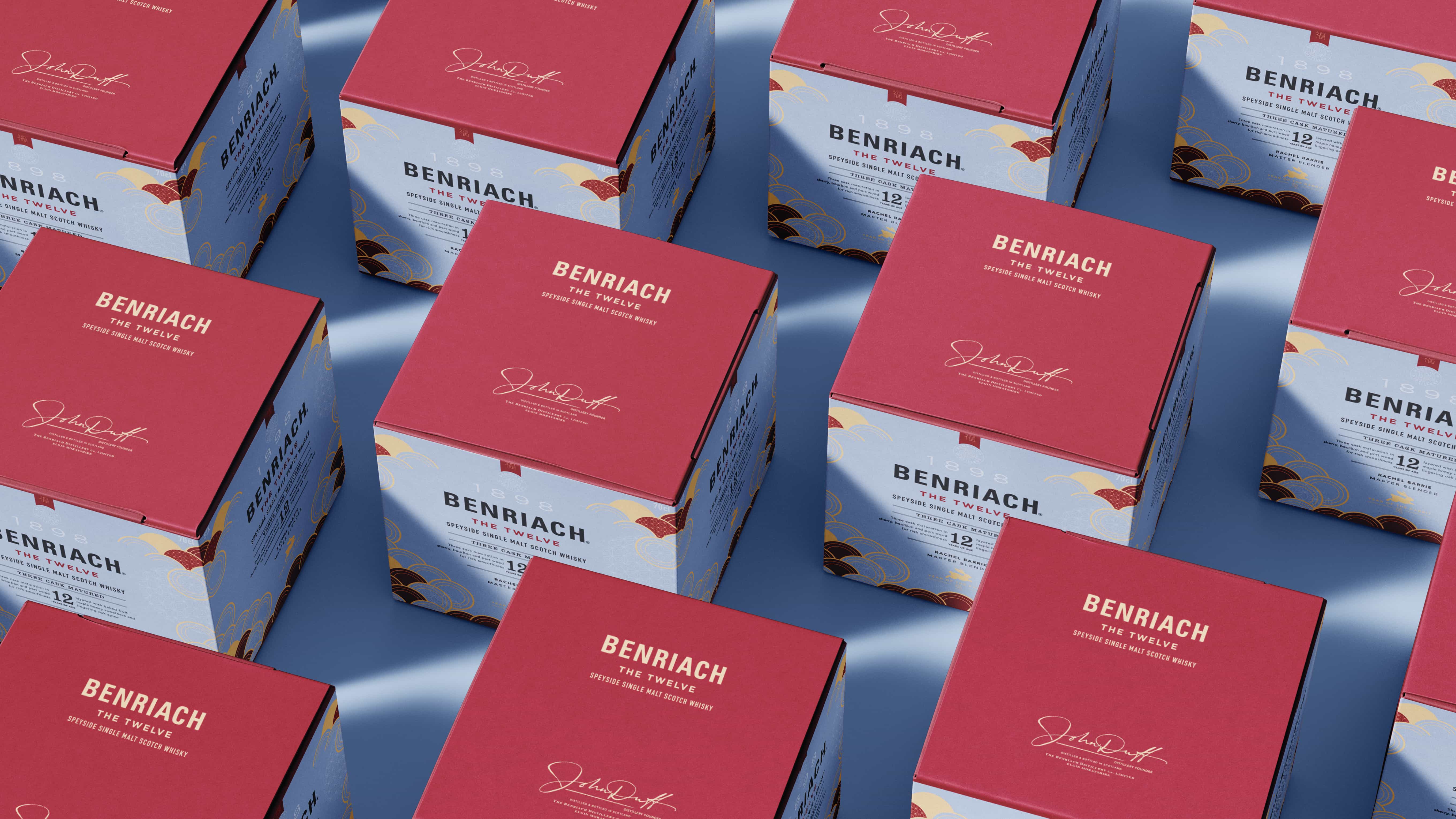 Benriach 單一麥芽蘇格蘭威士忌設(shè)計(jì)中國(guó)風(fēng)酒包裝,2024兔年龍年元素 Benriach 單一麥芽蘇格蘭威士忌設(shè)計(jì)中國(guó)風(fēng)酒包裝,2024兔年龍年元素