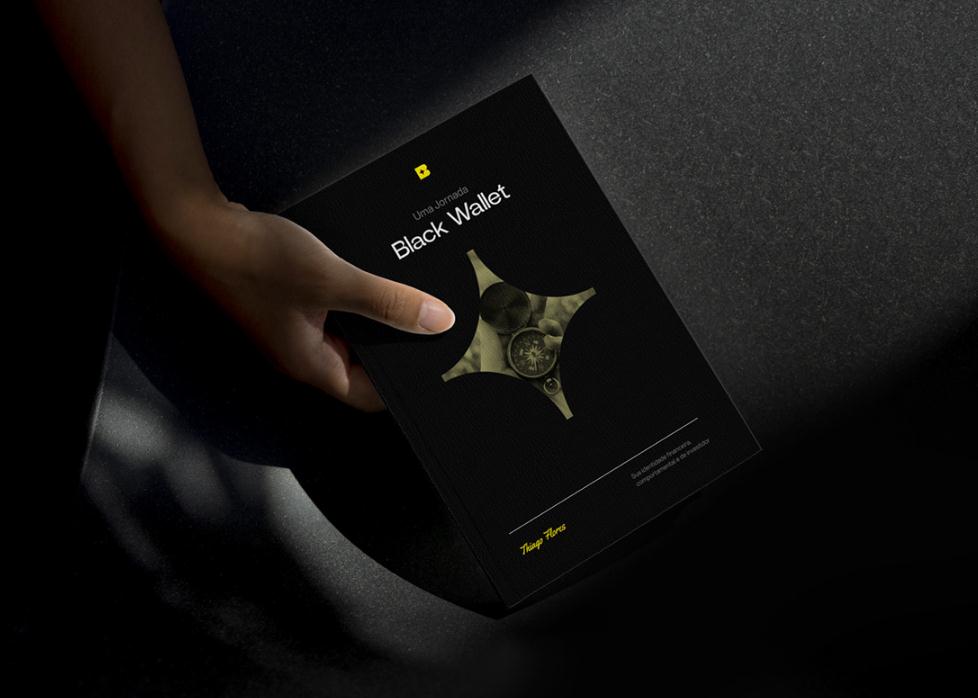 Black Wallet 財務規劃和投資咨詢金融公司vi設計企業形象設計，黃色B字母+星元素