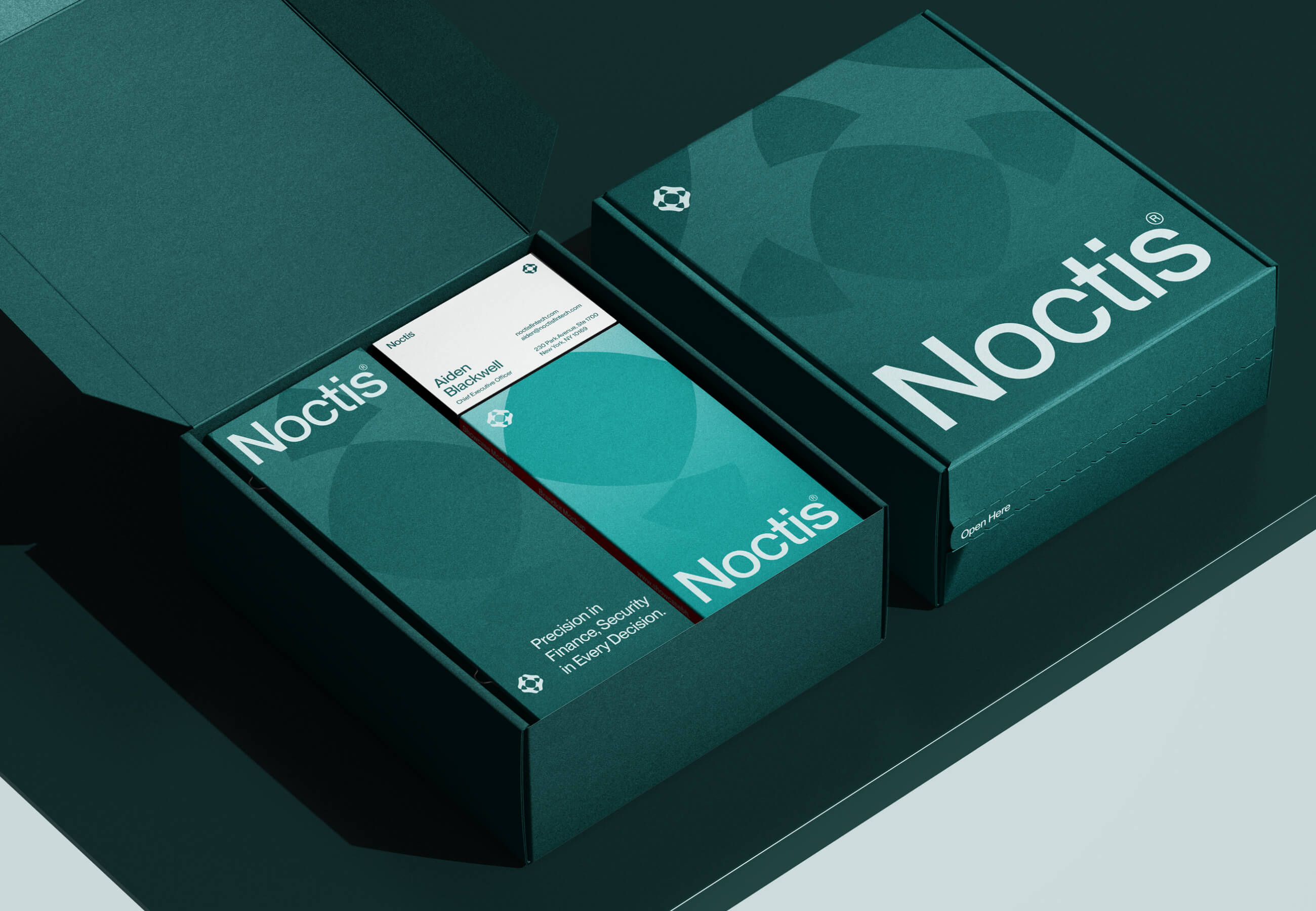 Noctis 金融科技解決方案公司logo設計品牌vi形象設計，體現力量保護與連通創新