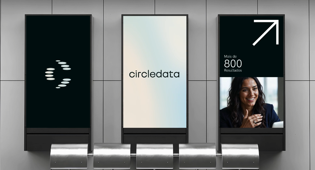 Circledata 數(shù)據(jù)分析公司logo設(shè)計(jì)品牌視覺形象vi設(shè)計(jì)。抽象橢圓形元素
