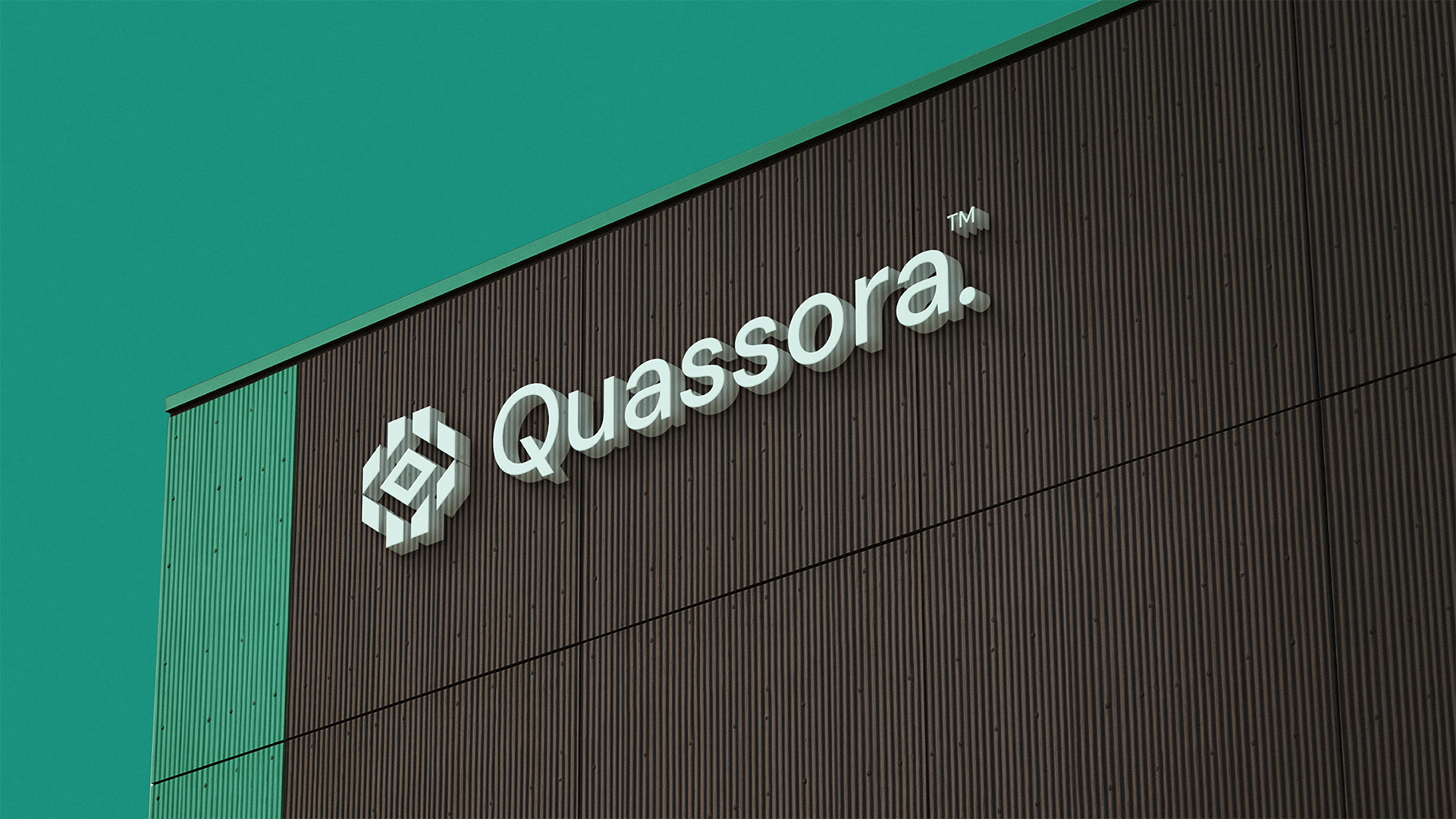 Quassora IT科技初創公司logo設計視覺識別vi設計，芯片與編碼元素