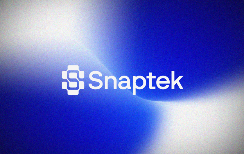 Snaptek 人工智能尖端科技品牌S字母logo設計vi設計，藍色科技風