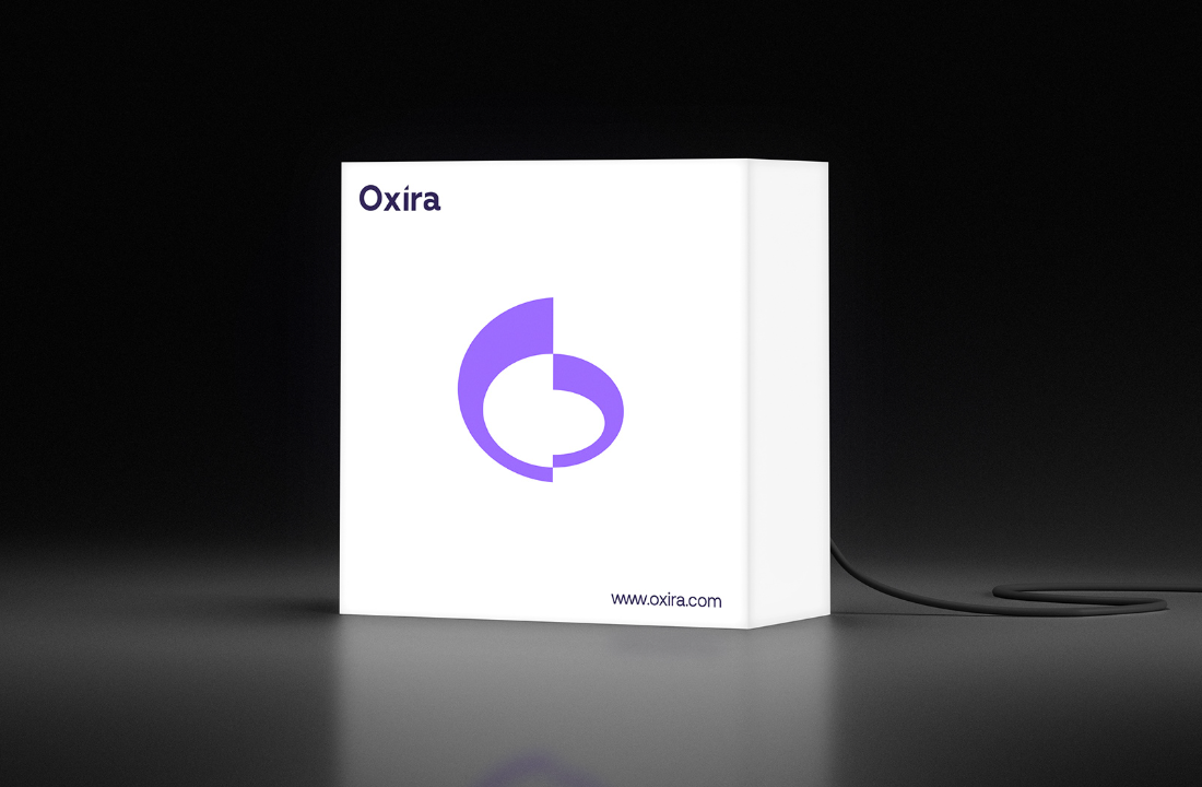 Oxira 人工智能未來科技品牌logo設(shè)計vi設(shè)計，現(xiàn)代極簡主義與科技前沿美學(xué)