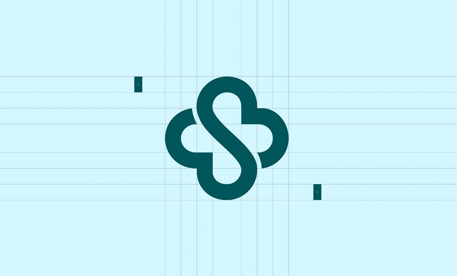 Stellar 醫院logo設計vi設計，融合多個醫療元素-上海logo設計公司