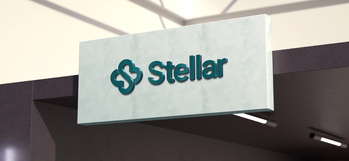 Stellar 醫院logo設計vi設計，融合多個醫療元素-上海logo設計公司