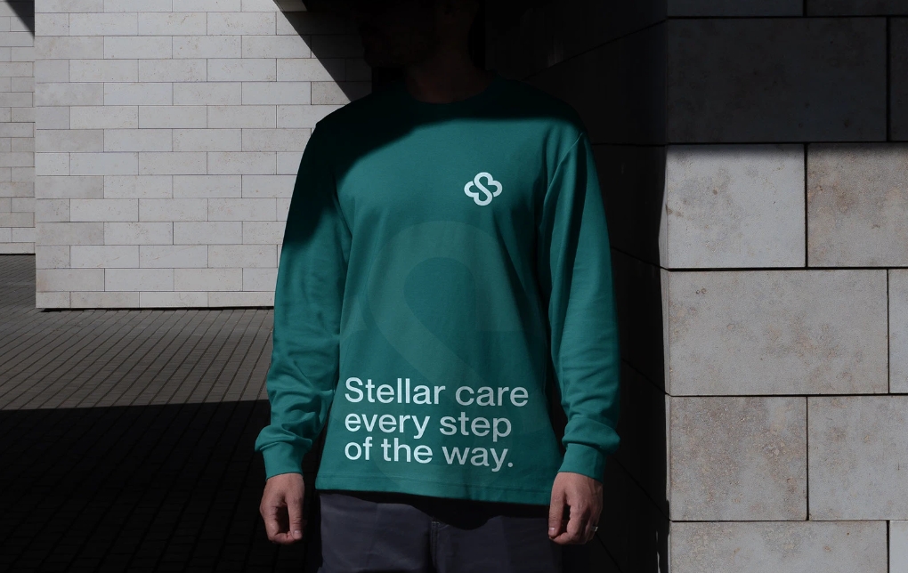 Stellar 醫院logo設計vi設計，融合多個醫療元素-上海logo設計公司