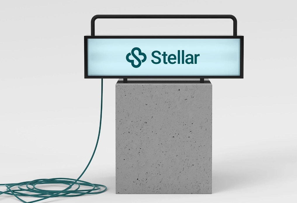 Stellar 醫院logo設計vi設計，融合多個醫療元素-上海logo設計公司