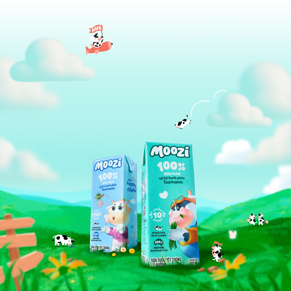 Moozi 兒童牛奶品牌全案設計-logo包裝動物通設計,交融樂趣營養與想象力的世界 Moozi 兒童牛奶品牌全案設計-logo包裝動物通設計,交融樂趣營養與想象力的世界