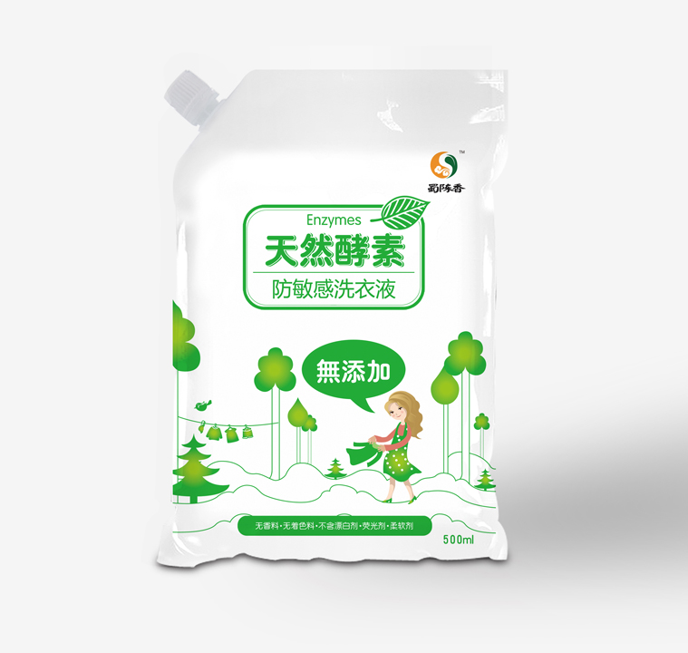 蜀陳香天然酵素環保洗衣液包裝設計-尚略上海包裝設計公司原則設計作品