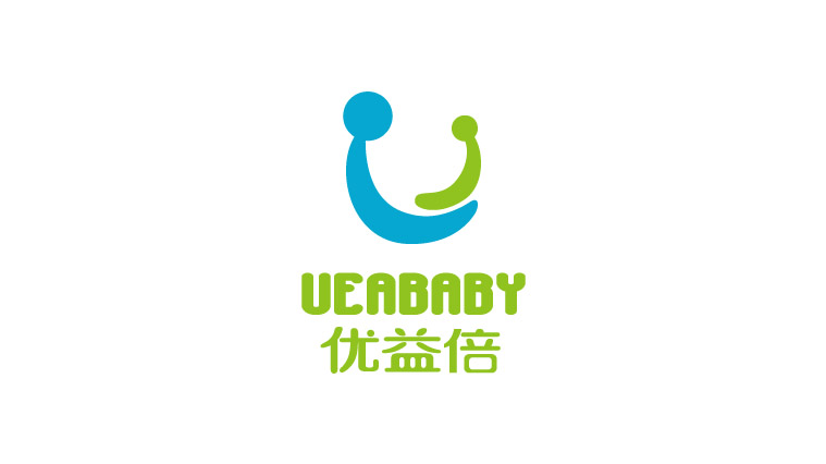 UEABABY優益倍嬰兒護膚品品牌命名、logo設計-上海嬰童logo設計公司2